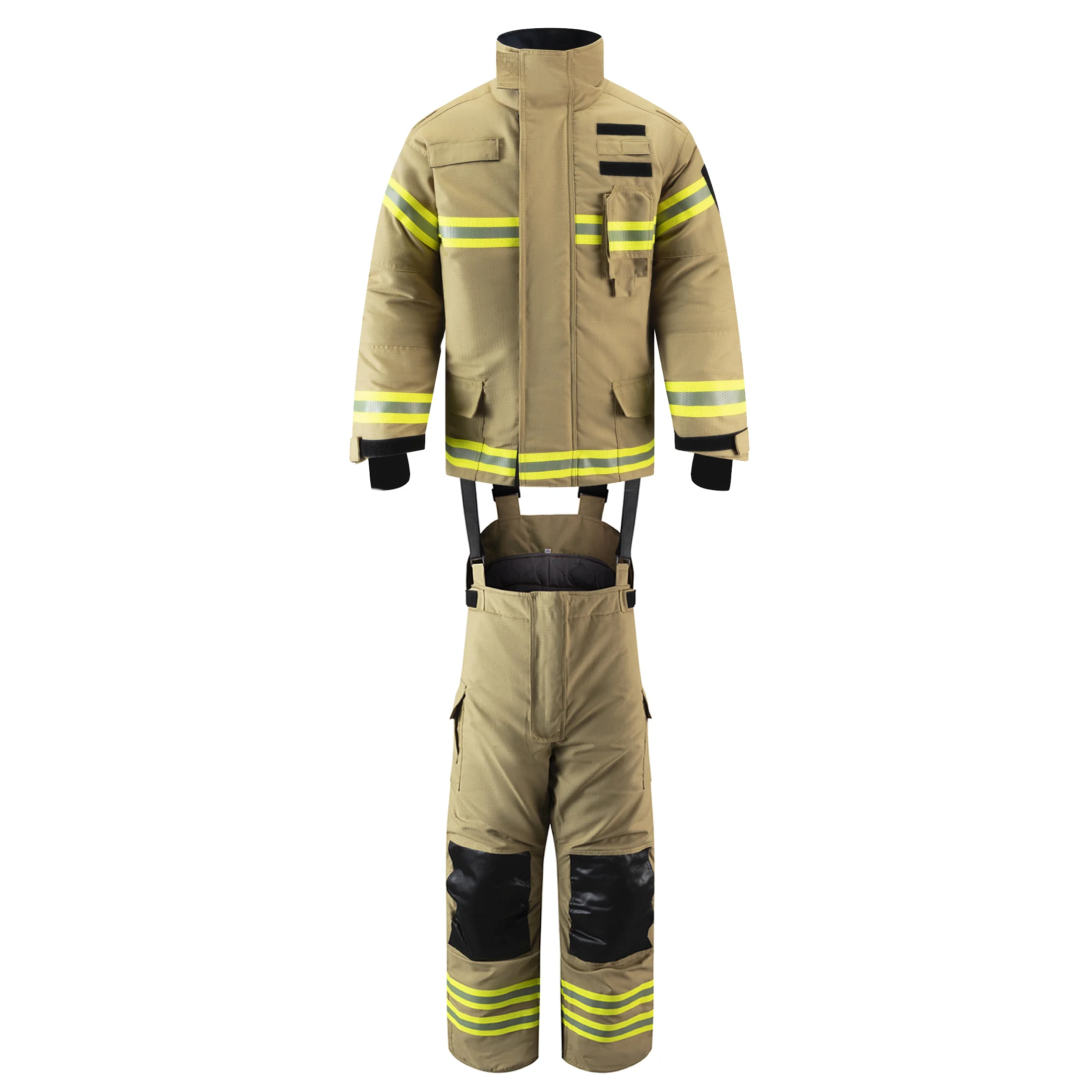 New Arrival AnBen EN469 CE Certified Nomex Fabric Firefighting Suit Aramid Fire Retardant Suit