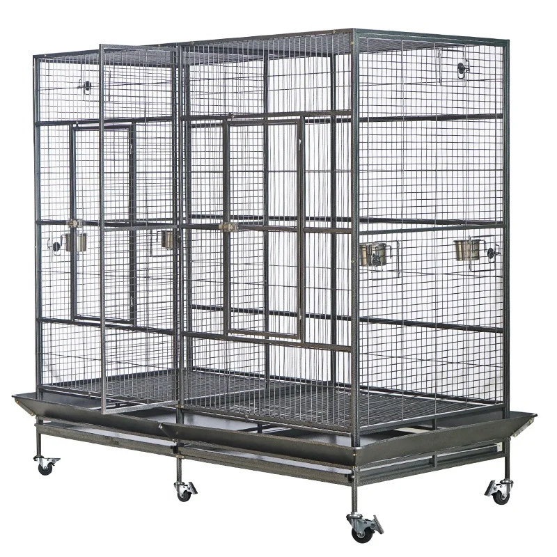 Modern Extra Large Metal Bird Cage for Golden Pheasant Parrots Economically Priced with Snap Button Closure for Weddings