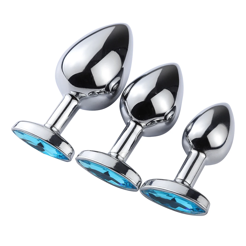 Best Quality Oval Hollow Metal Anal Plug Sex Products Anal Sex Toys Plug  Anal
