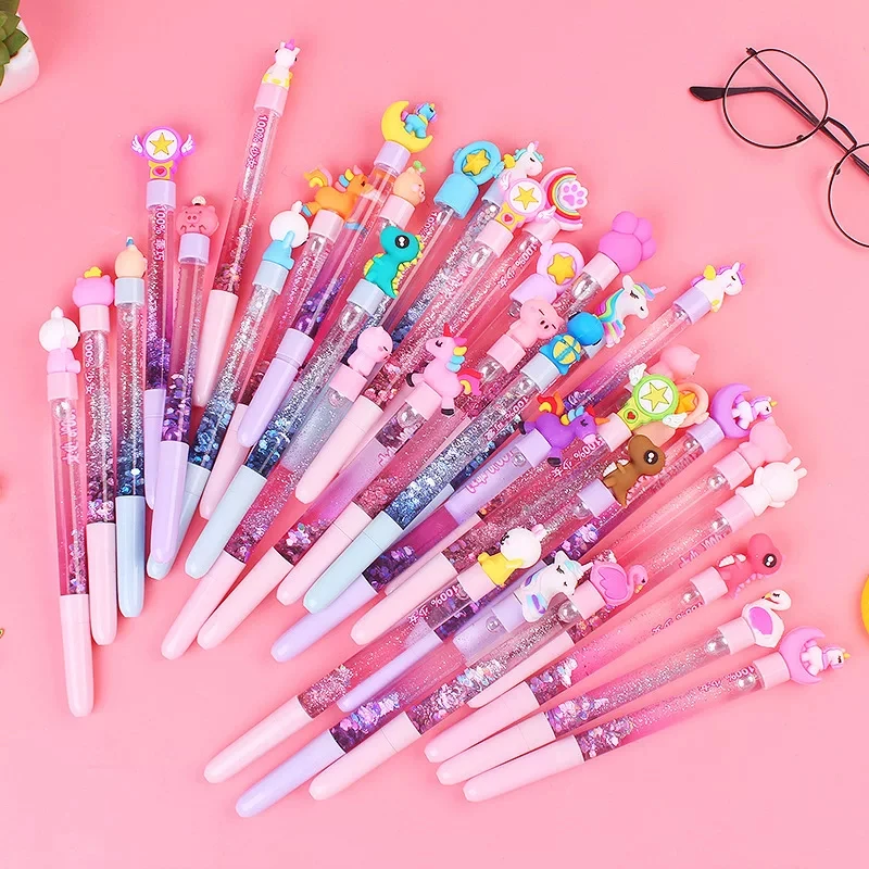 Glitter Unicorn Gel Pens Stationary Kawaii Fairy Kei