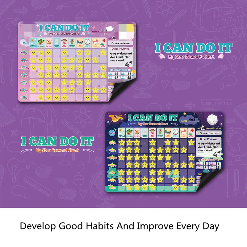 Магнитная меловая доска, магнитная Звездная доска для награждения, домашняя стандартная схема для награждения