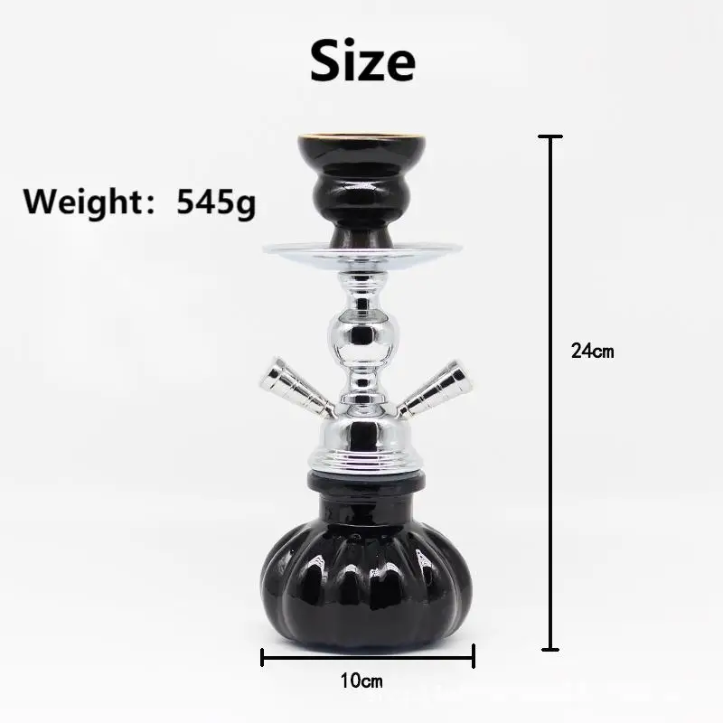 Hookah High Quality Small Size Double Tubes Egypt Classic Chicha Smoke