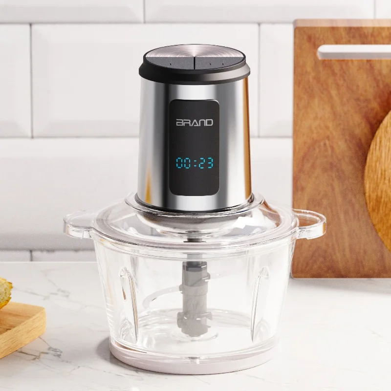 Многофункциональный кухонный комбайн многофункциональный пищевой измельчитель с мясорубкой из нержавеющей стали Измельчитель еды Электрический