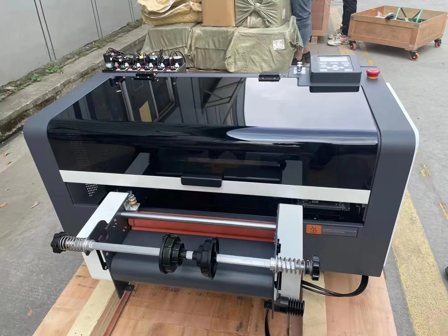 Factory Supply Sticker Printer Uv Dtf ab Film Printing Printer with Laminator All in One I3200 Uv Dtf Printer manufacture