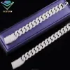 White-18mm curved cuban bracelet