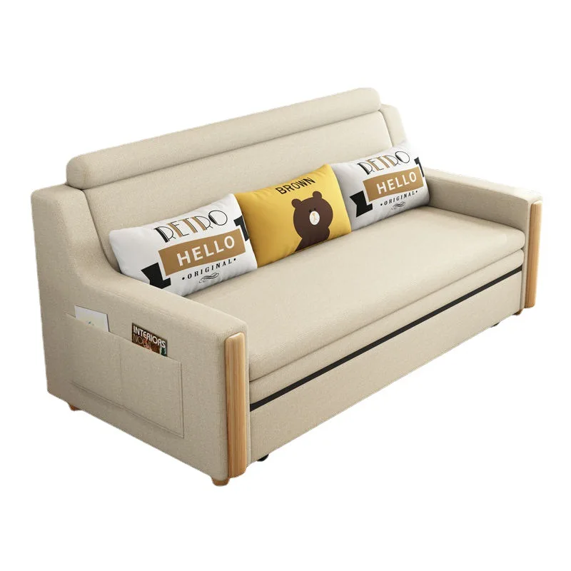 Sofa Bed Dual-purpose Multifunctional Foldable Double Small Apartment Living Room Push-pull Sitting and Lying Telescopic Chair