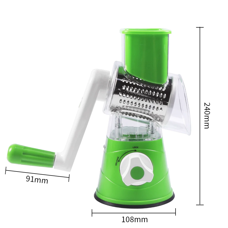 Multifunctional Round Slicer Chopper Manual Vegetable Cutter