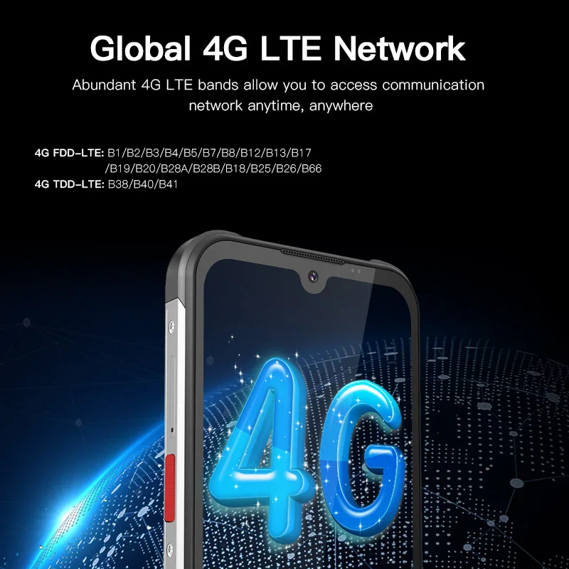 2024 Global 4G 5.7 Inch IPS Touch Screen Dustproof  Waterproof 3GB NFC Android 12. Unlock IP65 Rugged Smartphone