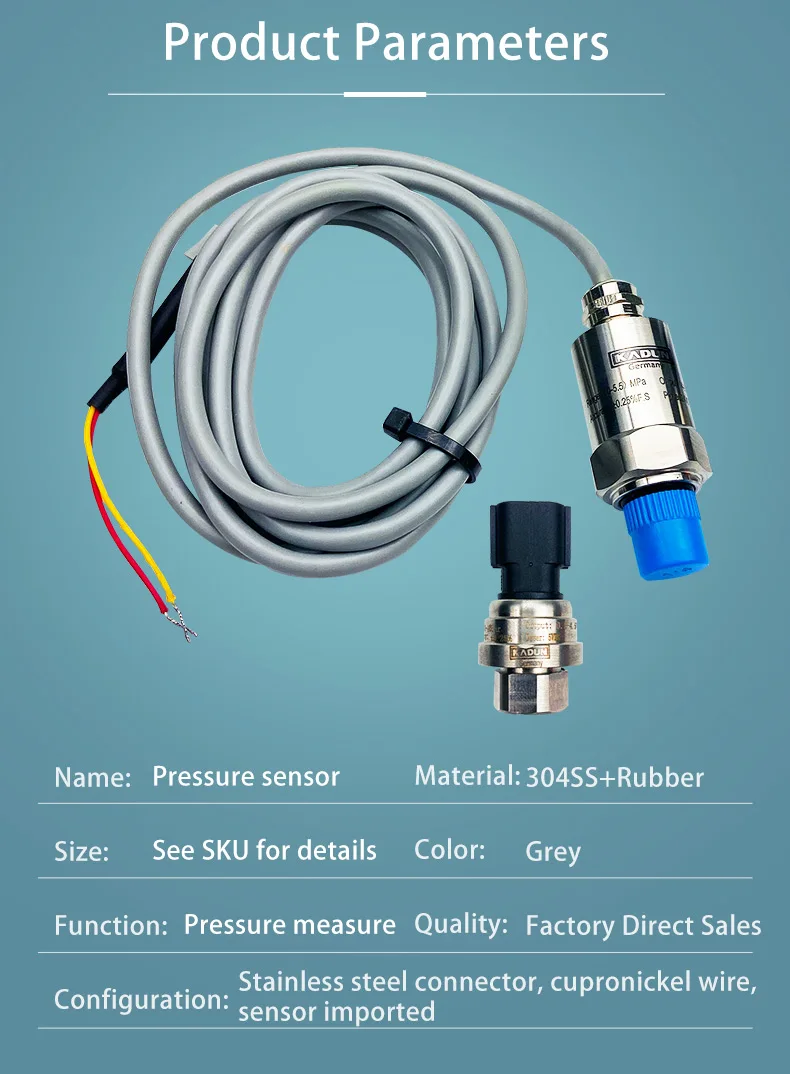 China Supplier Dc Industrial Cheap Pressure Sensor For Digital Water