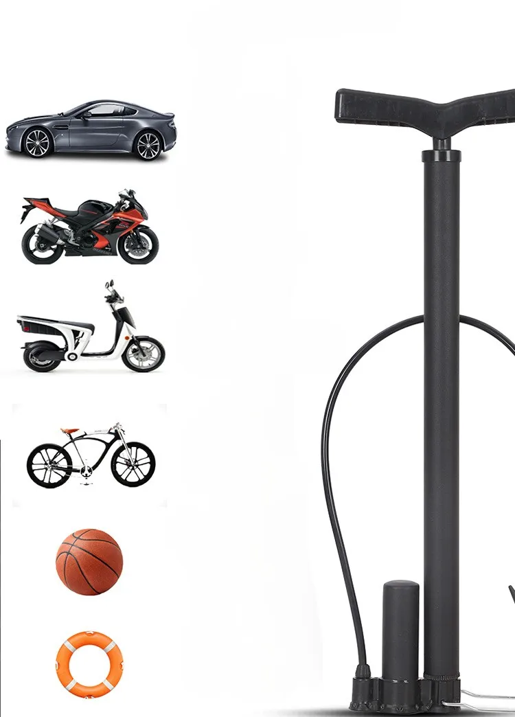 Bärbar cykelhandpump med manometer och ventilmunstycke_voghion.com