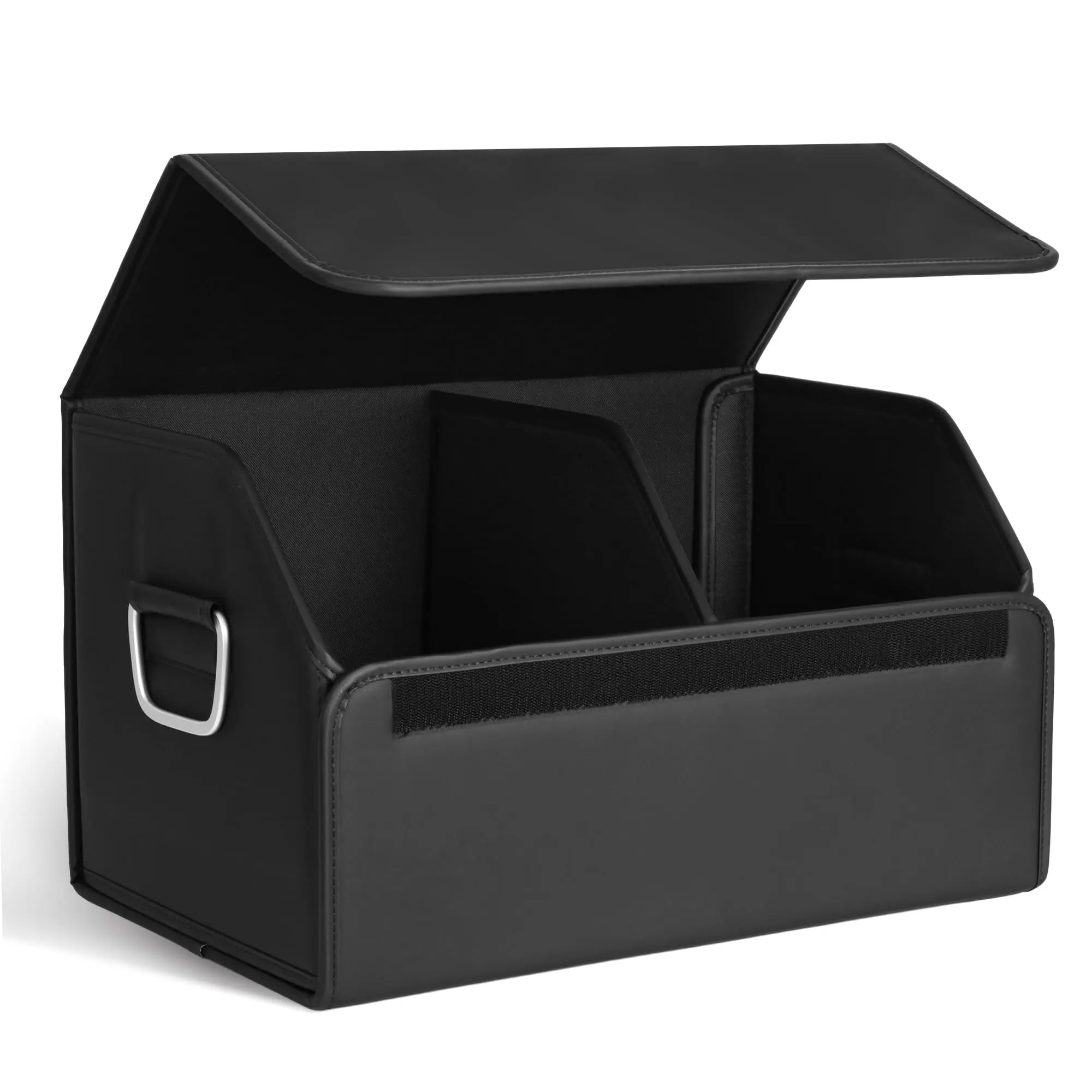 Factory Custom Leather Trunk Organizer, Large Soft Car Organizers Storage,foldable,with Lip, for Car SUV/Jeep/Sedan/Home/Camping