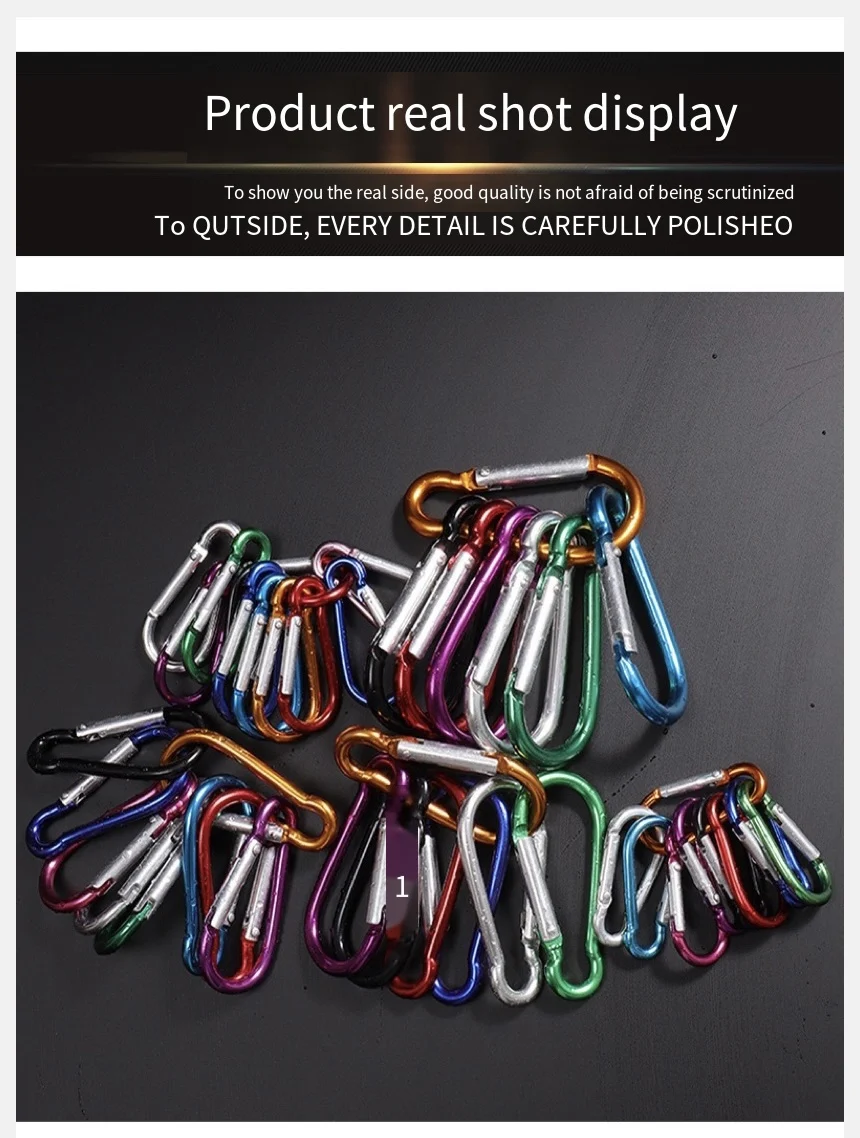 Juego De 32 Mosquetones Pequeños De Aluminio - 8 Colores, Ideales Para Llaves, Mochilas O Camping