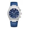 Blue leather