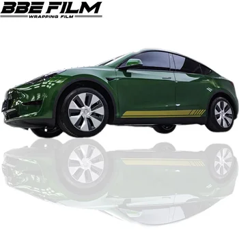 BBE New Metal Paint Series PET Sonoma Green Car Color Change Changing Paint Protection Films Anti-Scratch Sticker Decal
