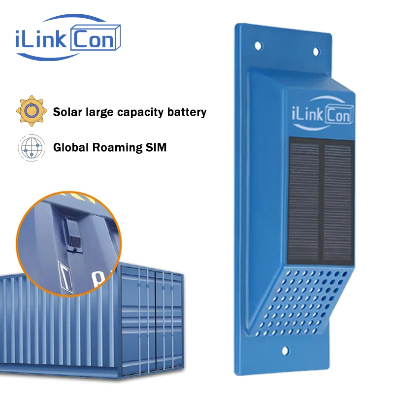 Ilinkcon Gps Container Tracker G Global Roaming Sim Large Solar Battery Smart Container Monitor