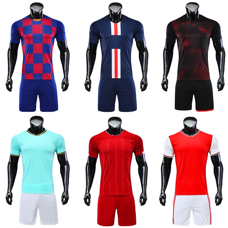 Wholesale Blank Football Jerseys Full Soccer Uniforms China