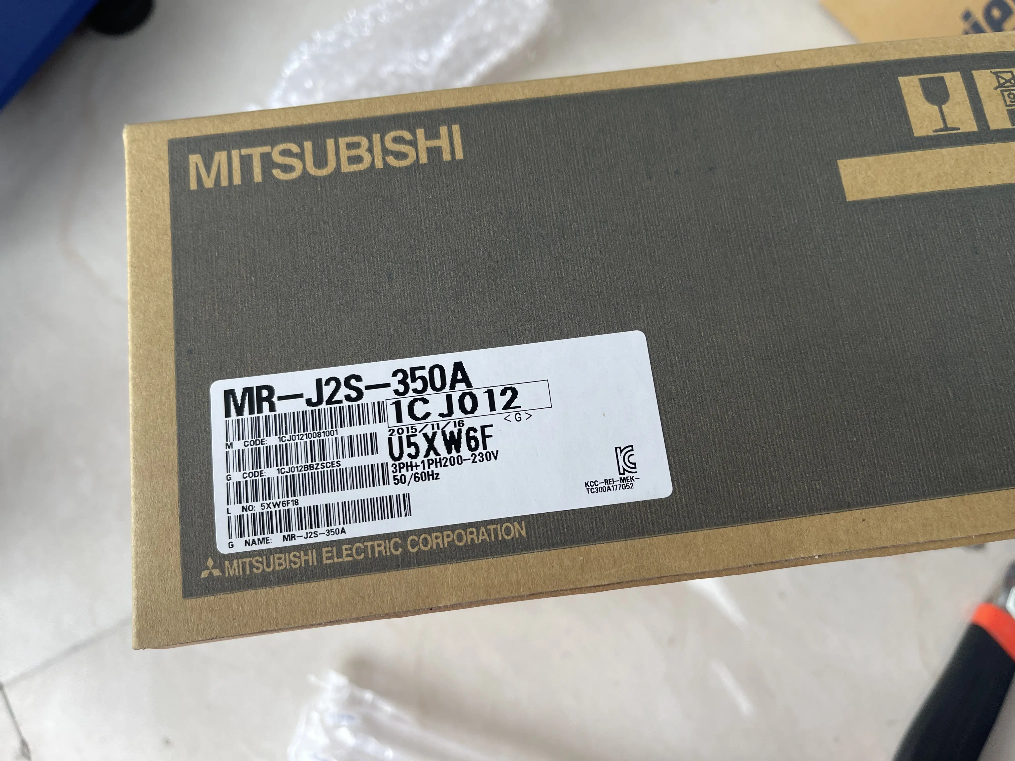 Mitsubishi AC Servo Amplifier MR-J2S-350A Mitsubishi AC Servo Amplifier MR-J2S-350A
