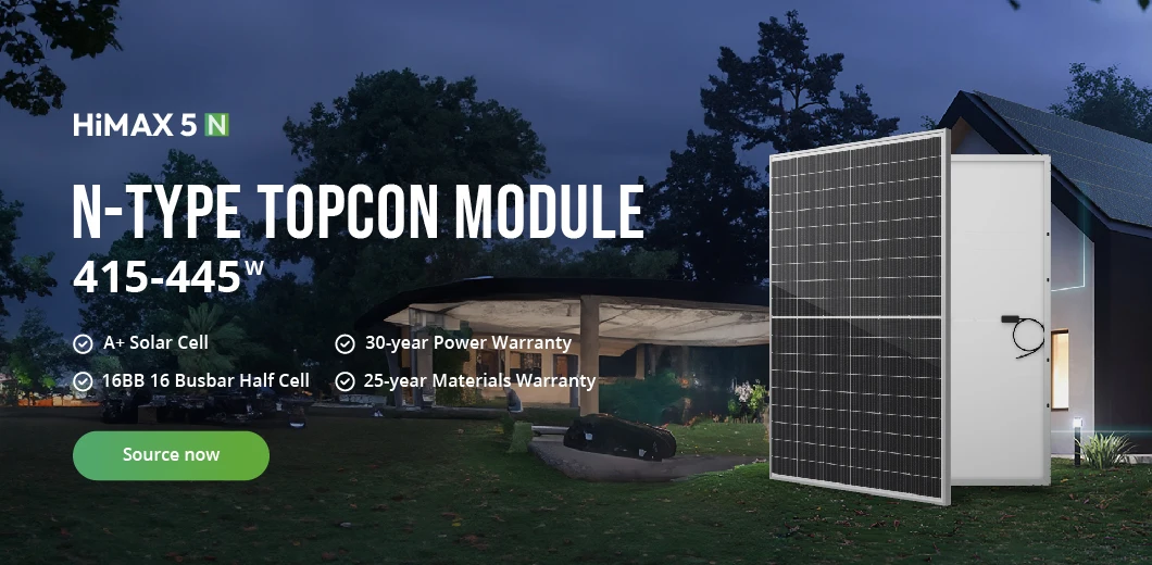 Sunpal N Type TOPCON Bifacial Solar Panel 415W 420W 445W 450W Mono ...