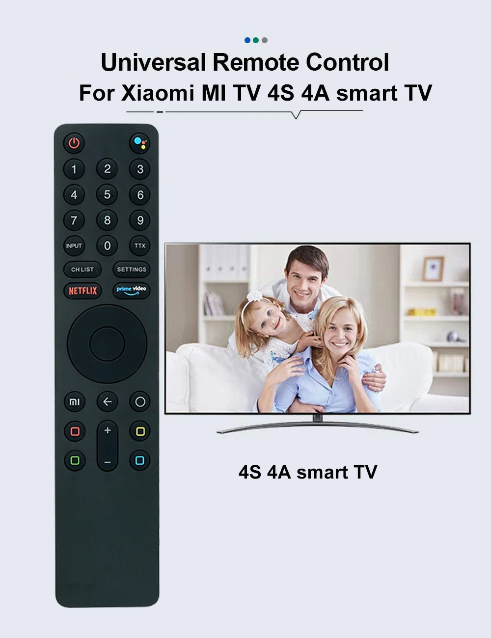 Huayu Miver.4 Xmrm010 Voice Remote Control Work For Xiaomi Mi Tv 4s