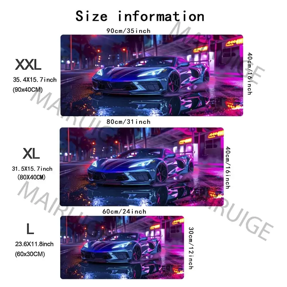 Japanese Painting Style Car Cool Stylish PC Gaming Mouse Pads Gamer Mats Teclado Ergonom aperçu 7