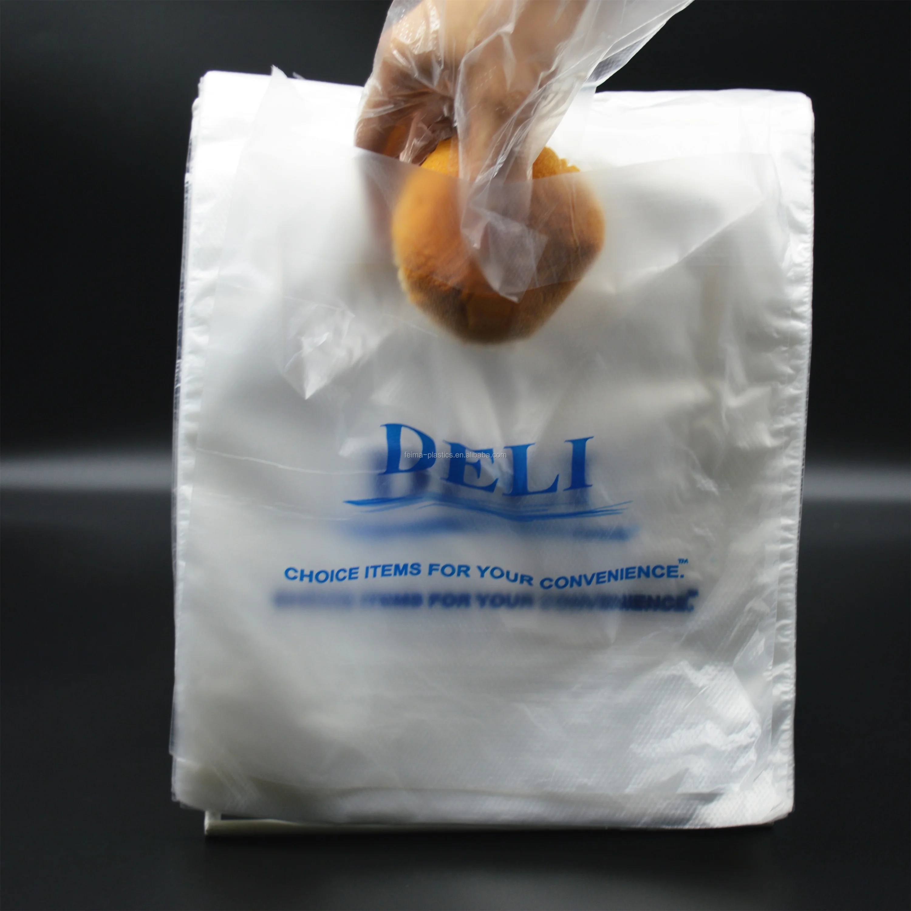 HDPE LDPE Food Deli Saddle Stretch Film Plastic Packaging Bag