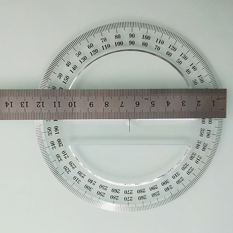 GRAPHOPLEX - Semi Circular Protractor - In Degrees - 16cm