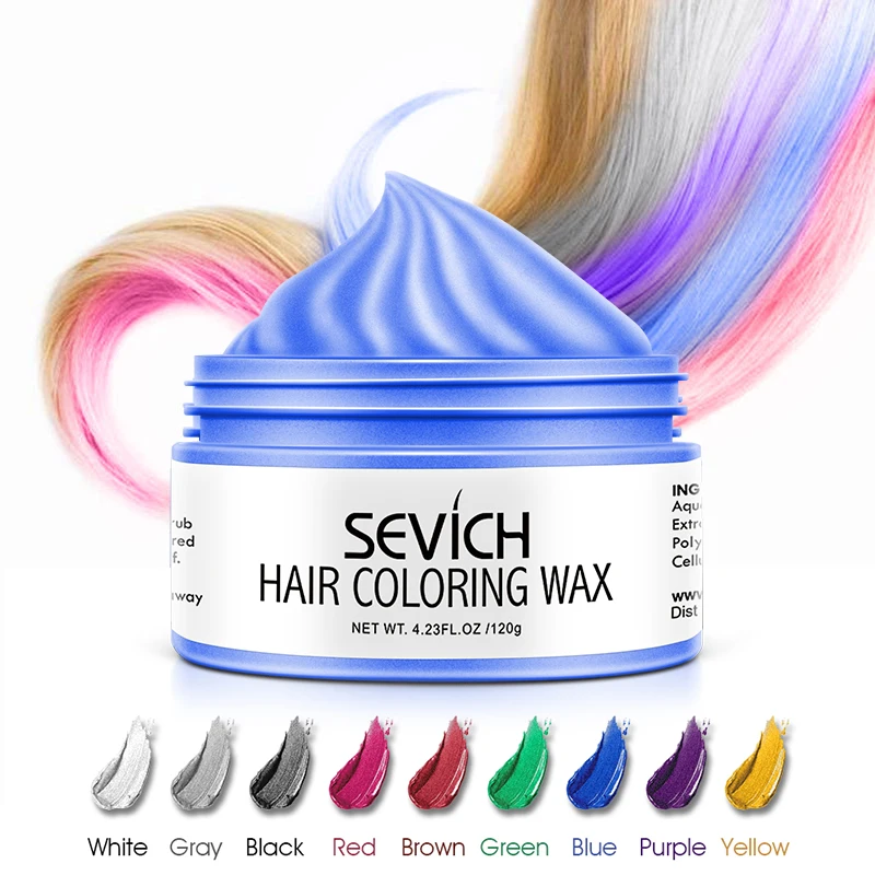 New Arrival Strong Hold Edge Control Organic Hair Paint Wax Pomade Gel Multiple Colors Hair Styling Color Wax