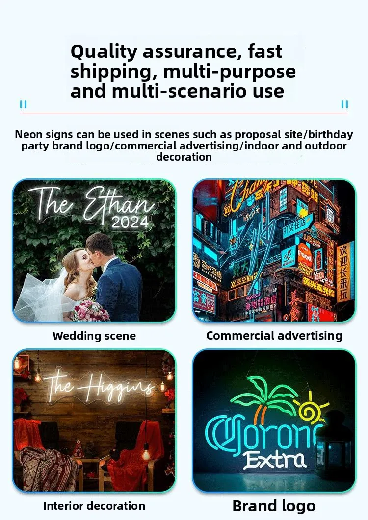 product cross border christmas holiday room bedroom decoration led illuminated sign neon lights bar shape letter lights bar atmosphere-12