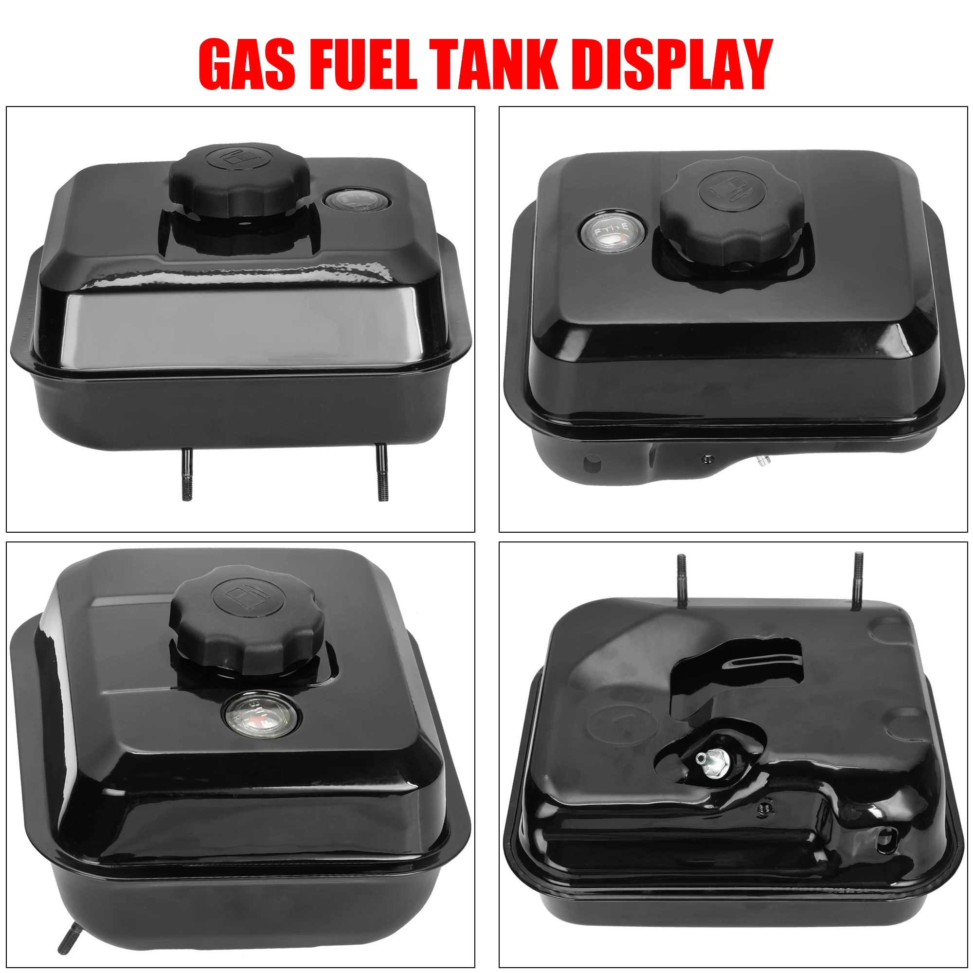 JMCHstore King Size Metal Gas Tank Cap - Fits Coleman CT200U Mini Bike, Predator 212, Honda GX200 GX390 Engines