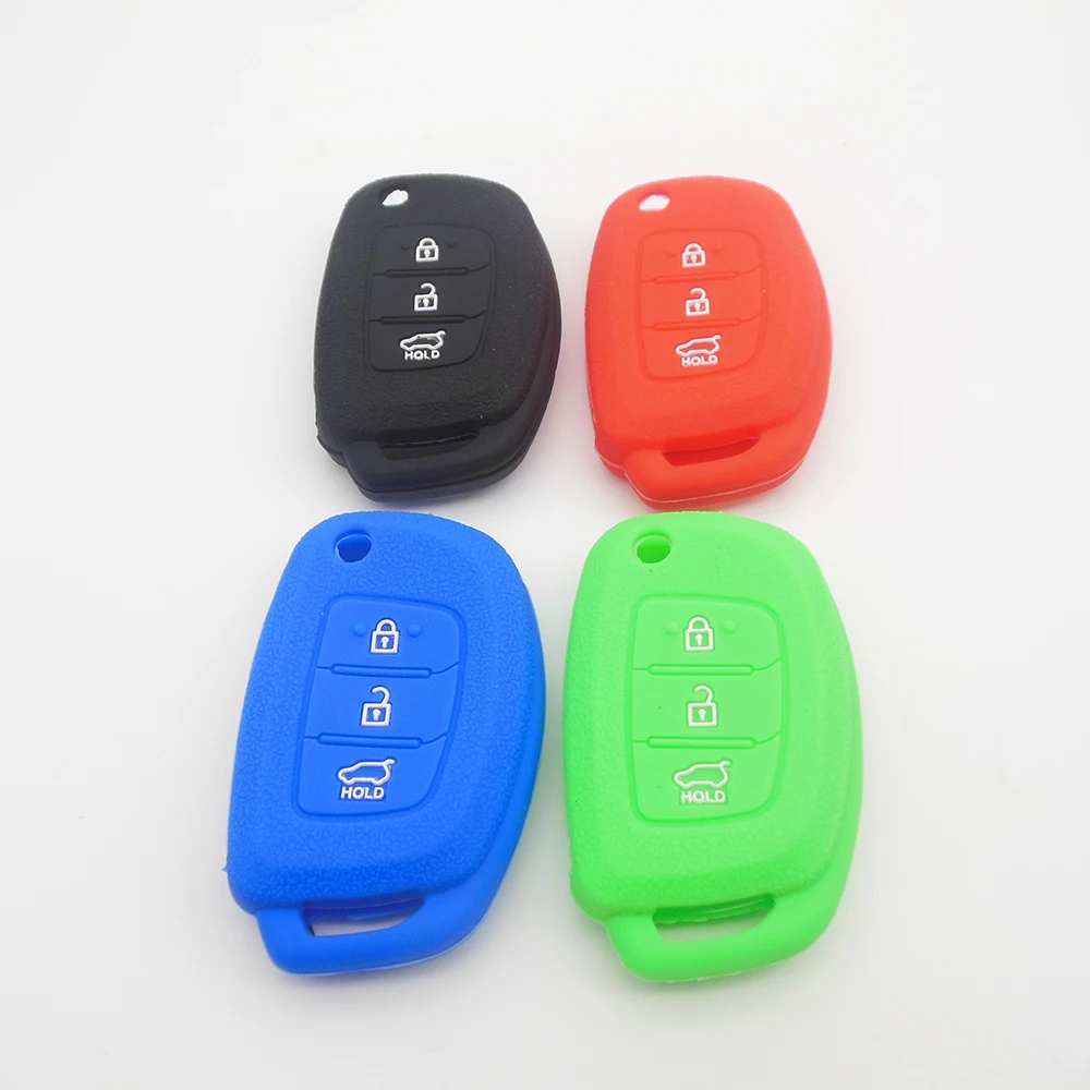 Details about   Orange Silicone Case Cover Fit For Hyundai IX35 IX45 I40 Smart Key 3 Buttons 