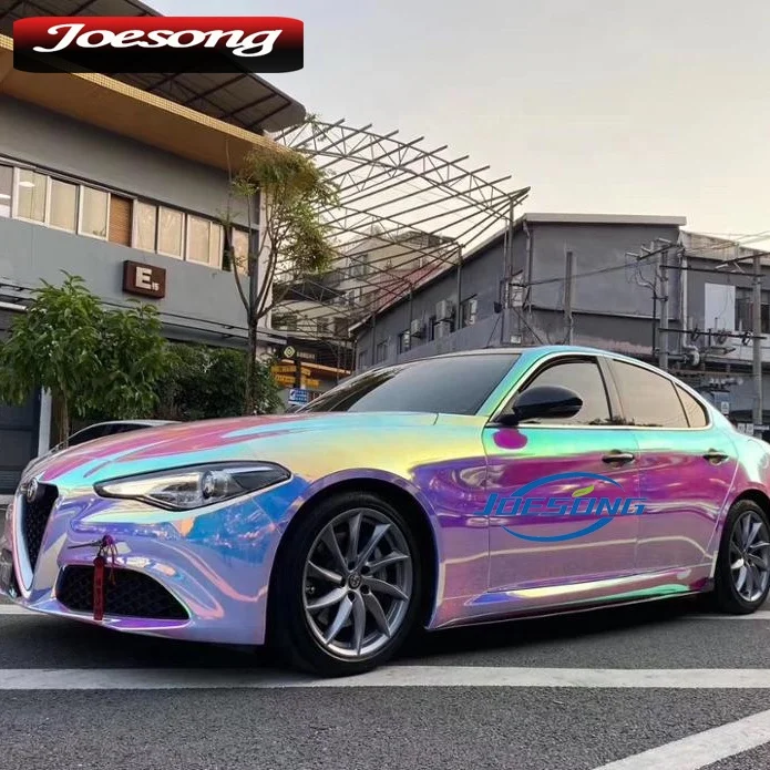 Rainbow Iridescent Holographic Vinyl Car Wrap - 5 Year Warranty