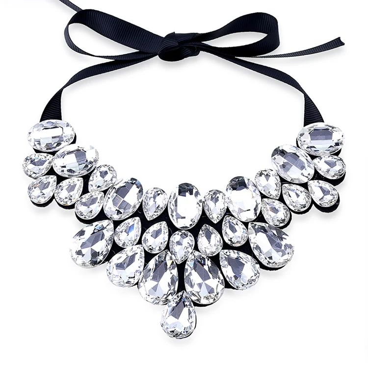 アクセサリー crystal ribbon chain necklace タナカダイスケ | crystal ribbon chain necklace – tanakadaisuke
