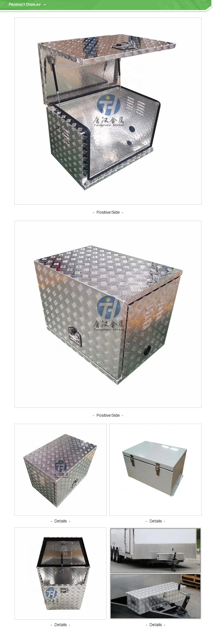 Small Rear Bumper Generator Box Aluminum Tool Box Caravan/camping