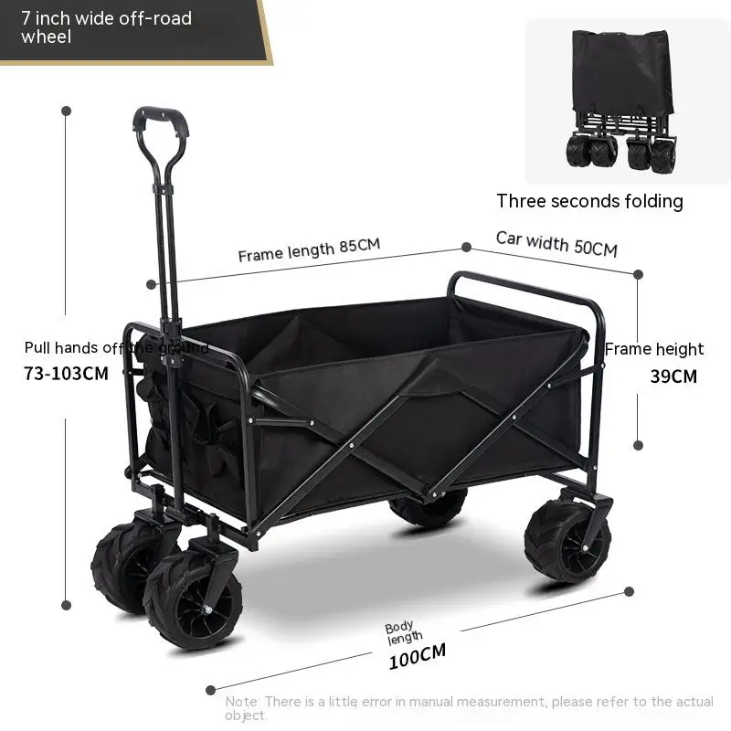 Wholesale New Camping Cart Folding Camping Cart Garden Wagon 4 Wheel ...