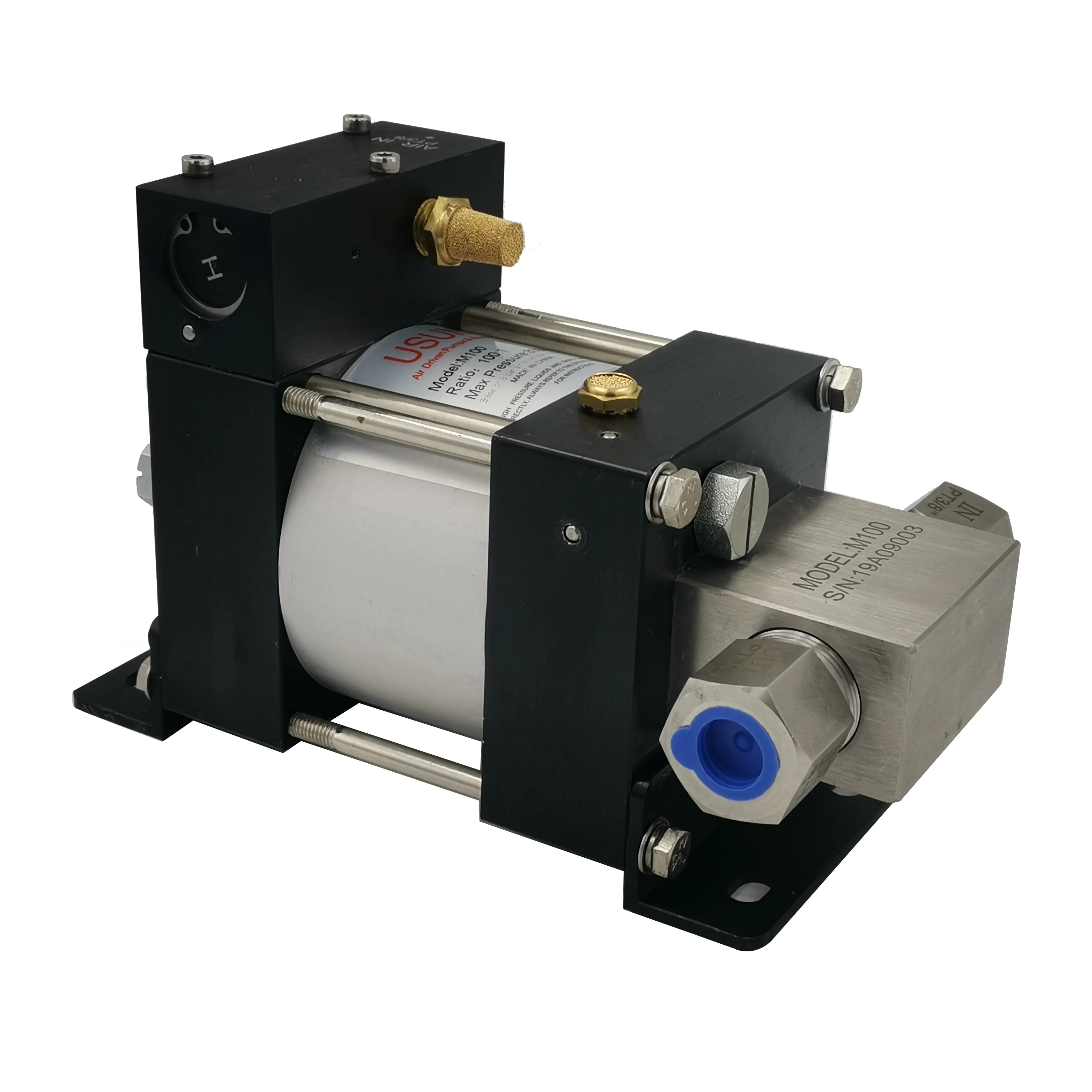 USUN M100 Portable Air Driven Hydro Test Pump - 800 Bar