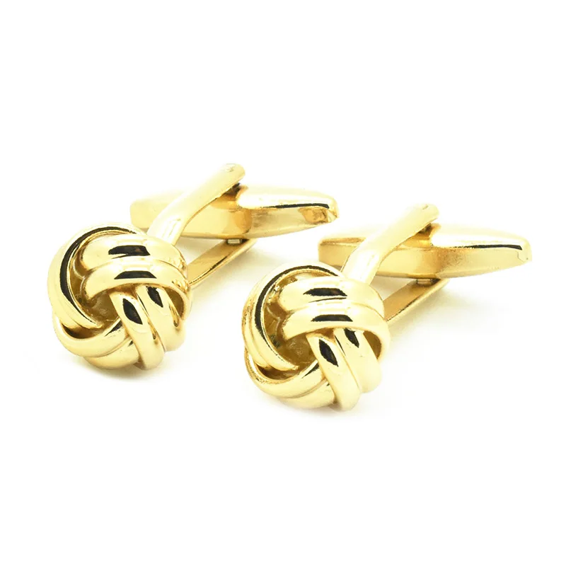 Wholesale Elegant Love Knot Cufflinks Studs Custom Mens Suit Shirt Fashion Accessory Trendy Wedding Tuxedo Jewelry Tie Clip Gift