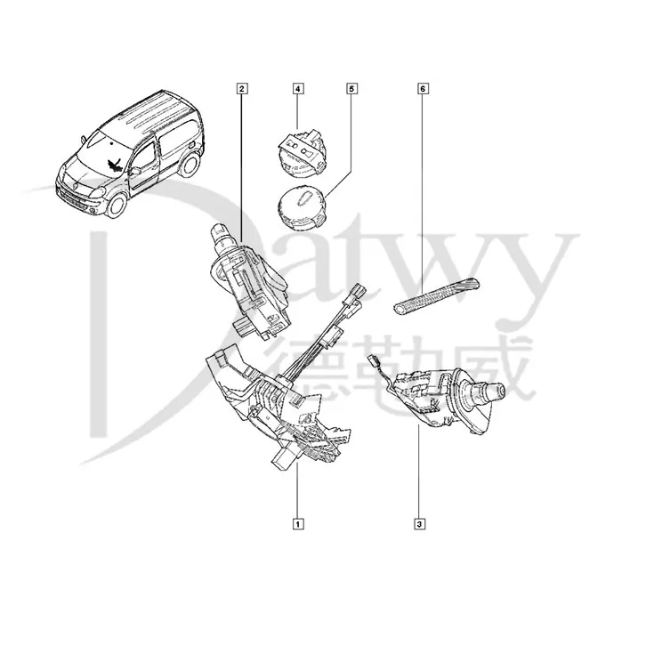 Steering Column Switch Indicator Switch Clio 3 Mode Kangoo 2 For Clio III Kangoo Modus 8201590638 - View #10