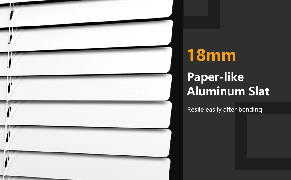 Custom Mini Blinds Aluminum Slat Blinds Blackout Horizontal