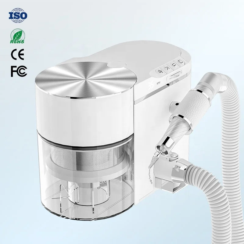 2028 White 2-in-1 Nail Drill Cleaner with Vacuum Professional 200W Nail Vacuum Cleaner Strong Power Durable Nail Dust Collector