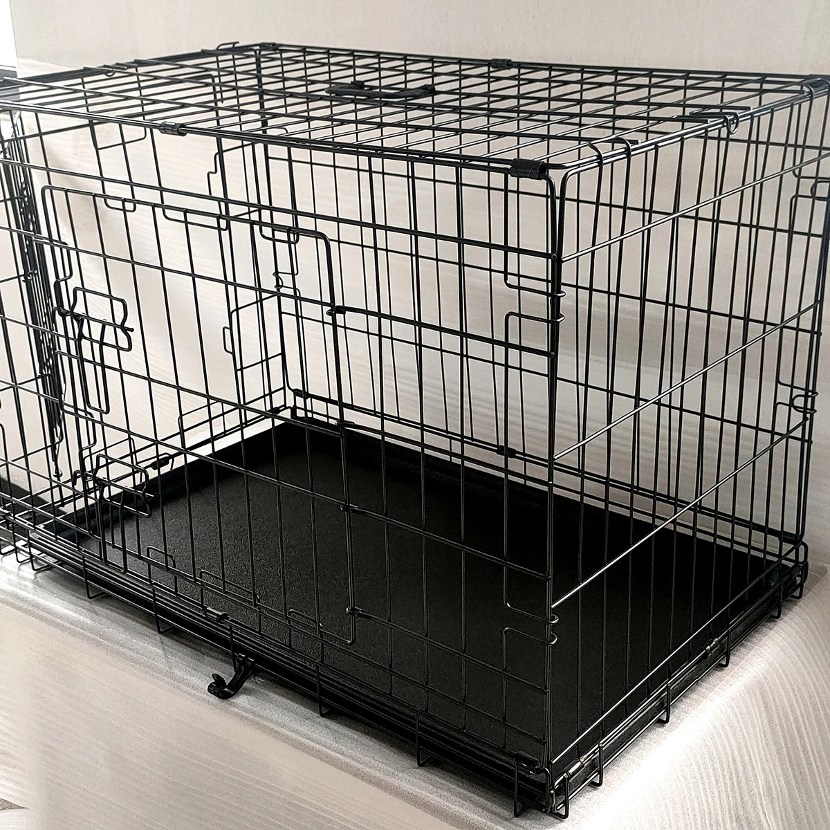Dog Cage Double Door Folding Metal Dog Cage Training Pet Behavior Buy