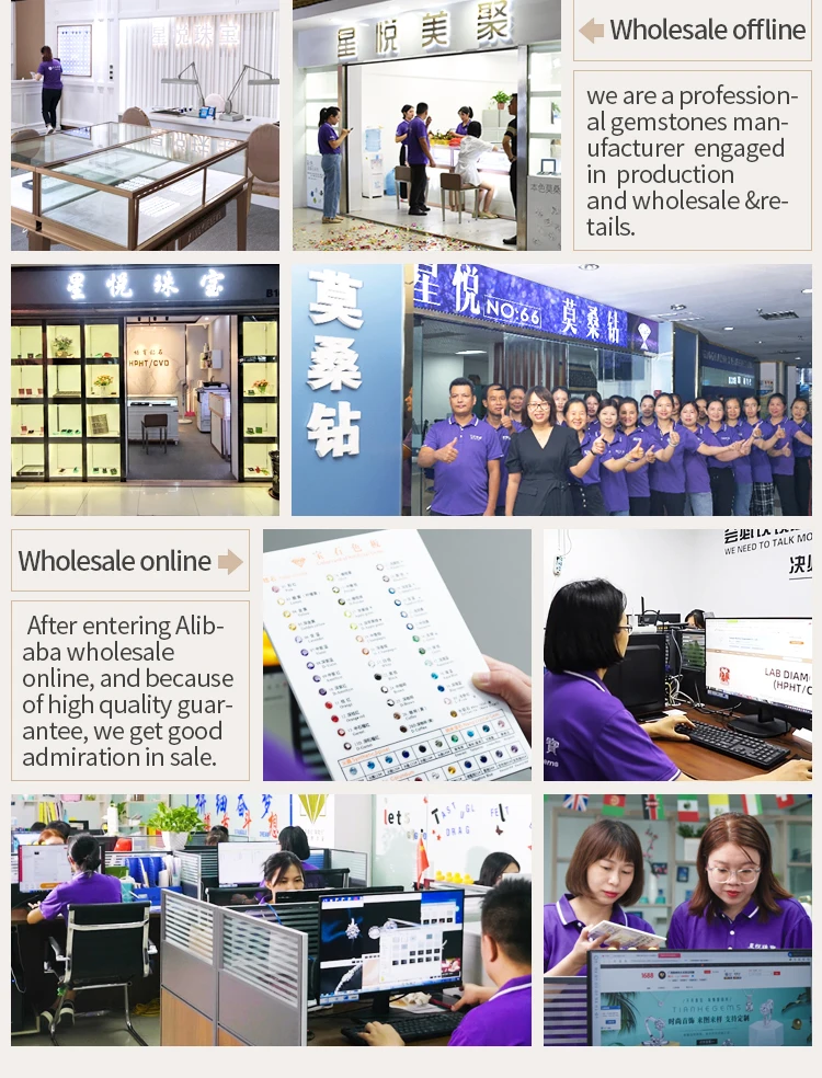 2023 全新 1 克拉 gra 认证 925 银订婚六爪 VVS 浅蓝色莫桑石莫桑石钻石花簇戒指