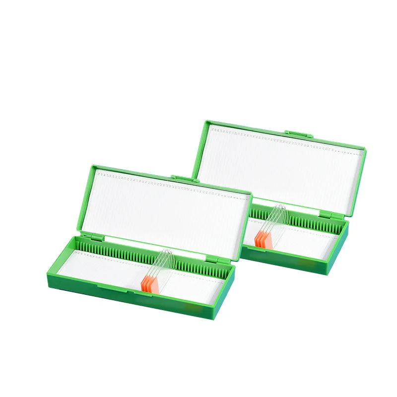 ABS Prepared Microscope Glass Slide Storage Box for Lab