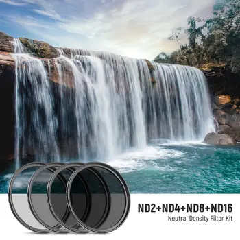 Camera Lens Filter Pouch Neutral Density Filter and Accessory Kit ND2 ND4 ND8 ND16 NEEWER 67mm ND Lens Filter Kit detail image