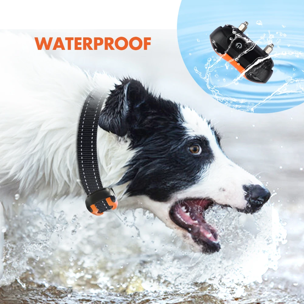 Control 4 Dogs DC Rechargeable Beep Vibration Shock Training Bark Collar  Device