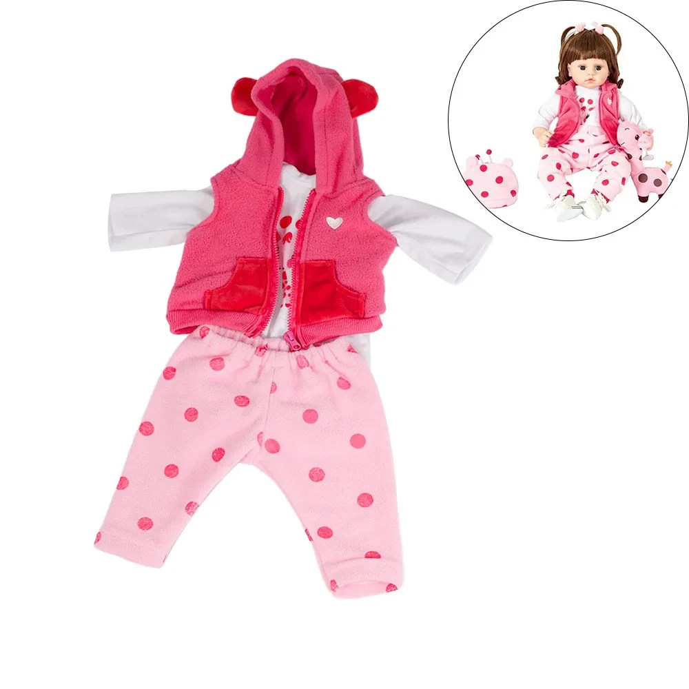Tenue Bébé Fille 3 Pièces – Rose Bonnet Pantalon Bottines – Coton Doux 100% – 0-3 Mois – Cadeau Naissance