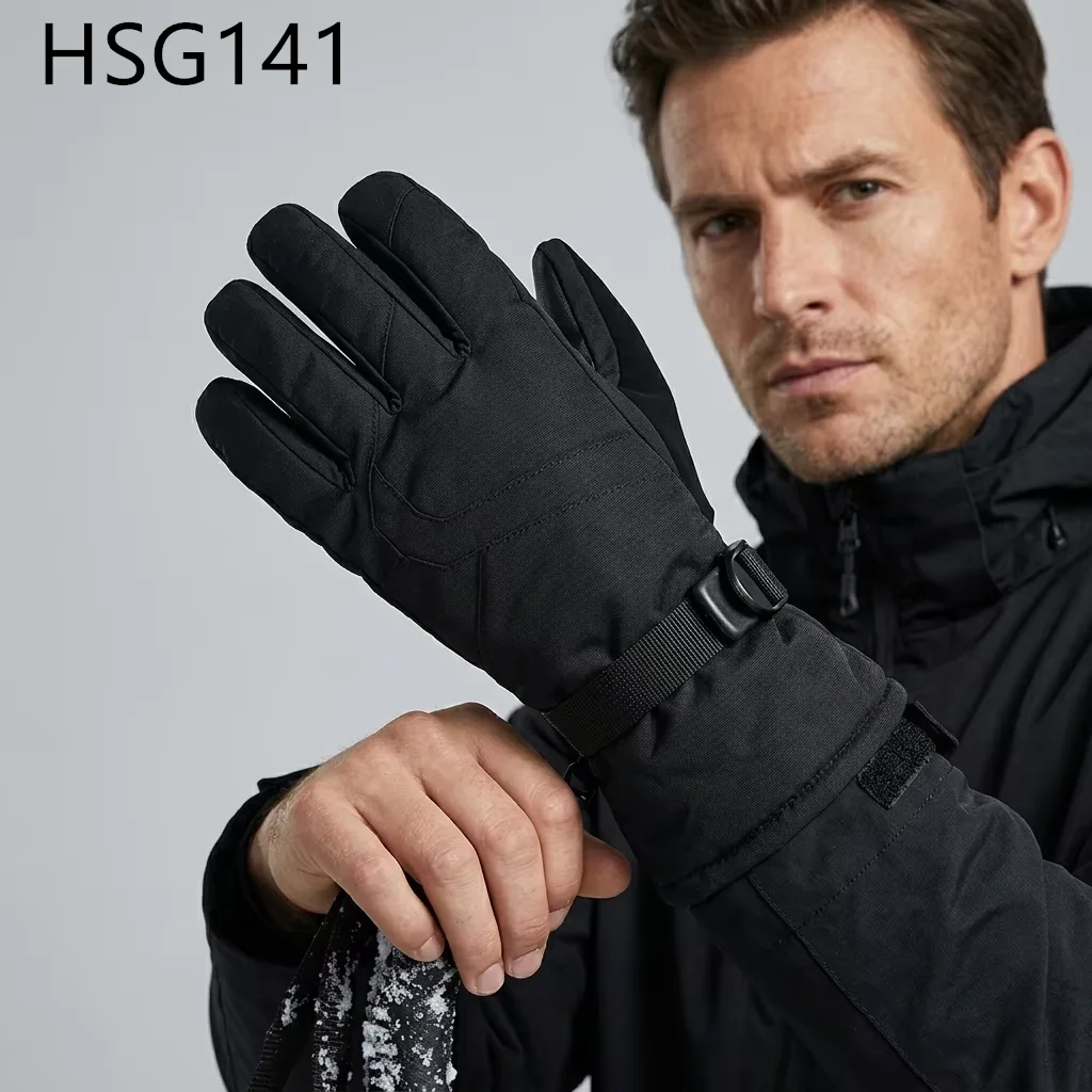 LXG,Low Temperature Environment Keep Hands Warm Ski Gloves Outdoor Mountaineering Hard Wear PU Palm Adult Snow Gloves HSG141