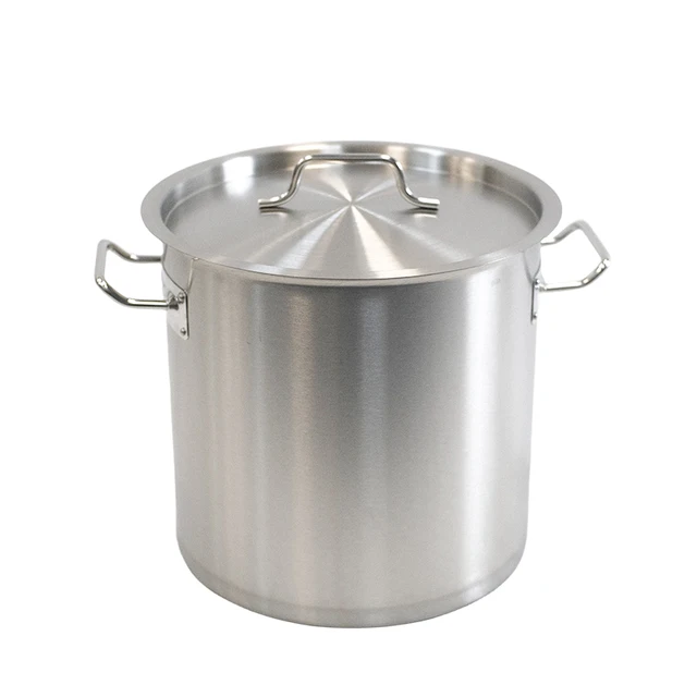 High Quality large Thickened Straight stainless steel stockpot soup pot soup pail for restaurant