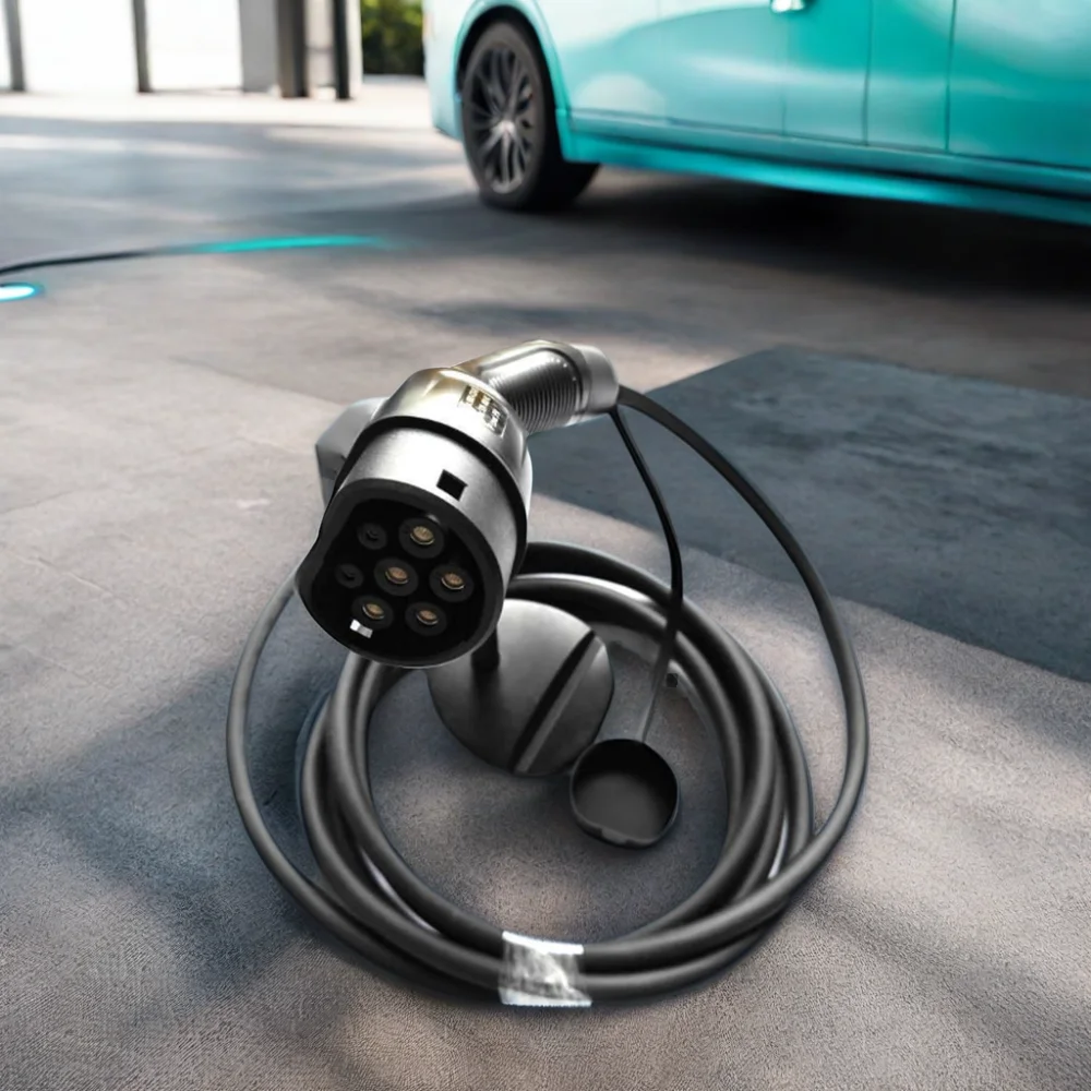 EV Charging Cable, - P1 Autocare© - 32A, 6m Long, Type 2 to Type 2 (Three Phase), Impact Resistant, IP Rated