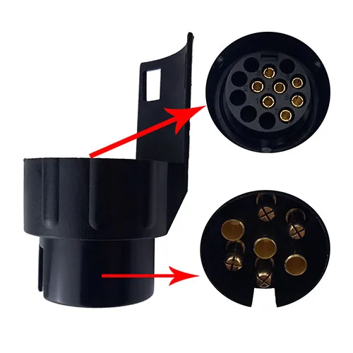 
7-13 Pin Прицепной штекер Соединитель 12V вспомогательный адаптер 