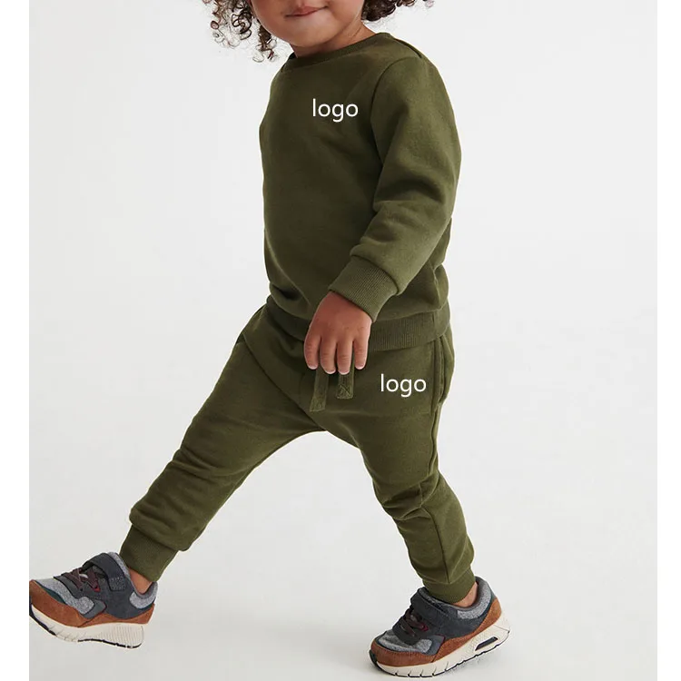 Хит продаж хлопковый осенний спортивный костюм для мальчиков уличный с капюшоном и завязками тренировочные штаны комплект из двух предметов детский